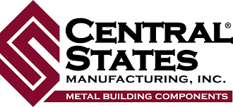 Central States manufacturing Logo in red and black