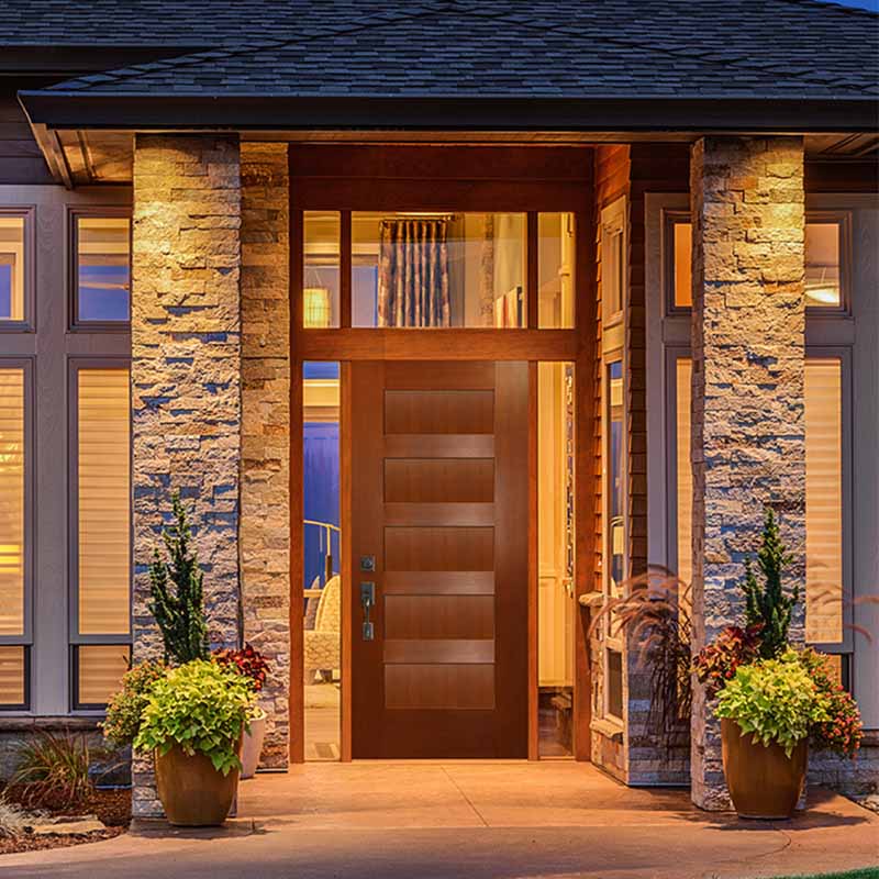 Modern Entryway after an exterior door installation project by Xtreme Exteriors