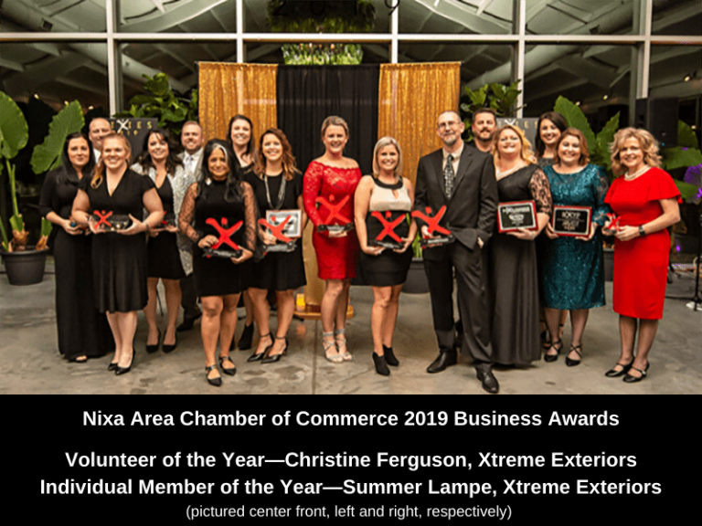 Xtreme Exteriors NIXIE 2019 Award winners Summer Lampe and Christine Ferguson in Nixa, MO