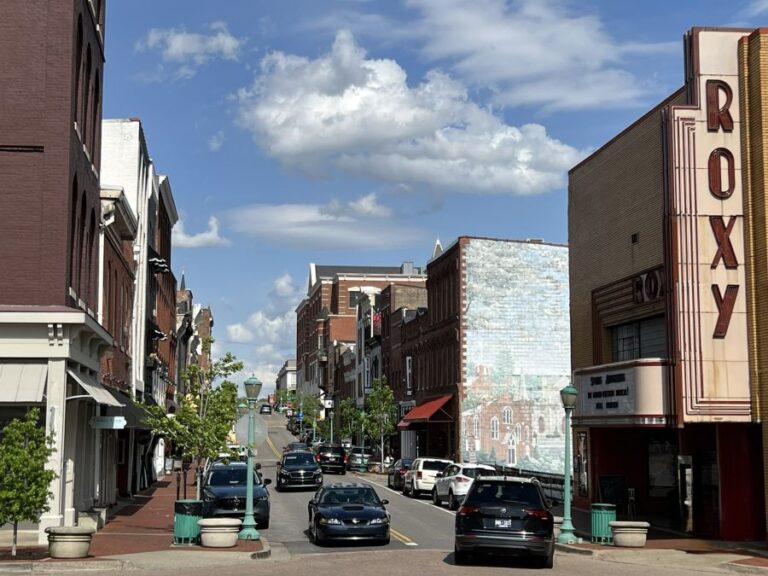 downtown Clarksville in Tennessee