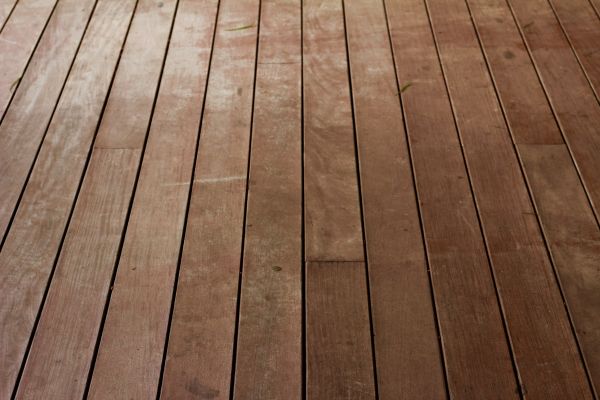 closeup of a wood deck