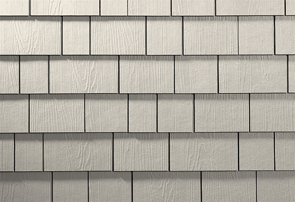 Close up view of the magnolia collection shingle siding