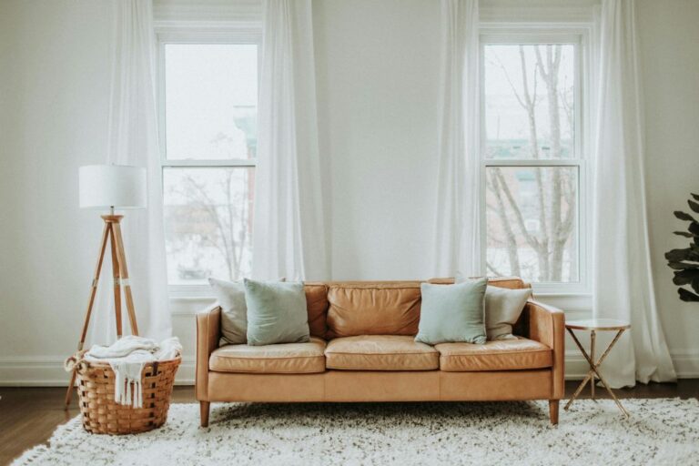 a bright family room with new windows installed