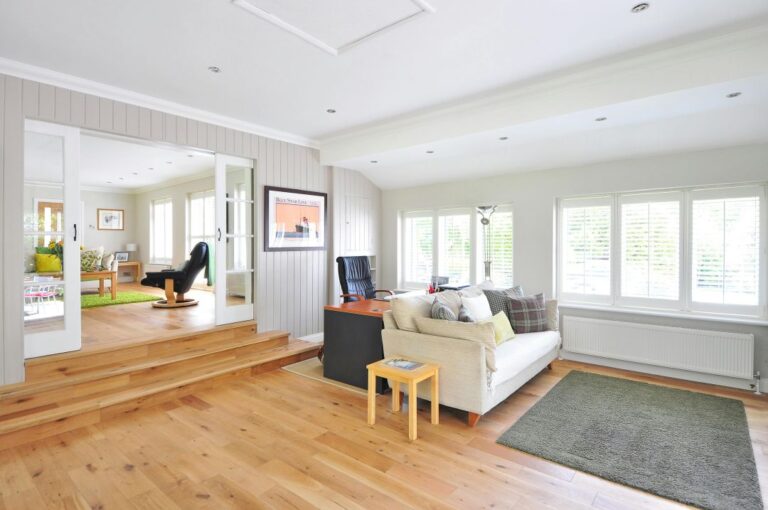 the interior of a home with energy-efficient windows installed