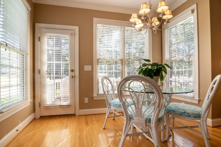 interior of a home with new replacement windows