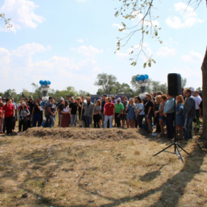 Xtreme Exteriors is in the process of a groundbreaking ceremony for a new headquarters.