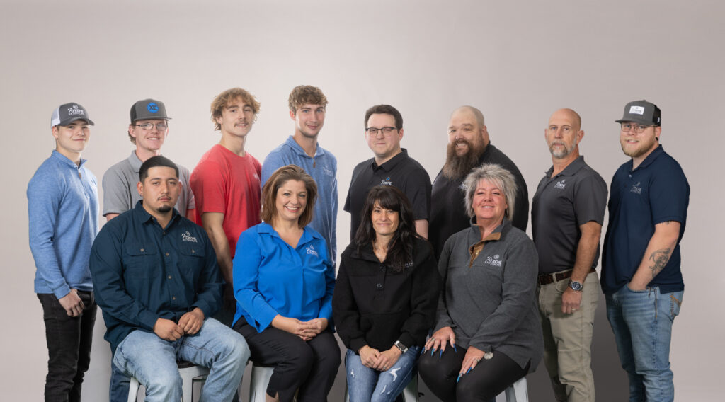 Office staff group photo Xtreme Exteriors in Springdale, AR