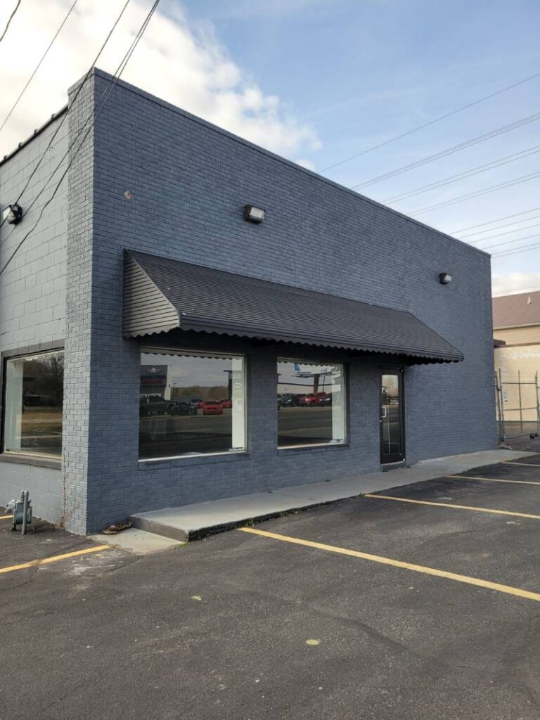 Front exterior of the upcoming Xtreme Exteriors showroom in Springdale, AR