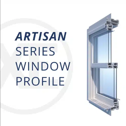 Light frame Artisan Series window profile illustrating custom window options by Xtreme Exteriors