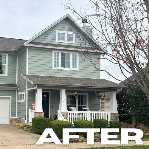 Residential home exterior after emergency siding repair by Xtreme Exteriors in Sikeston, MO