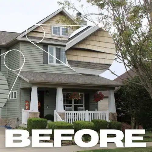 Color-matched siding panels post-repair on Springdale home for emergency siding repair