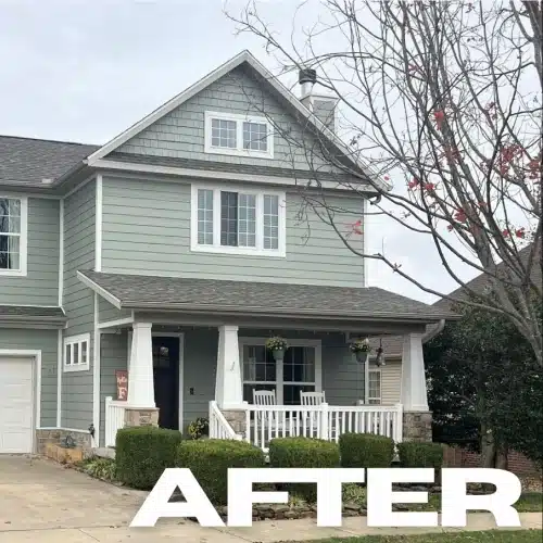 Siding removal in progress on residential property for emergency siding