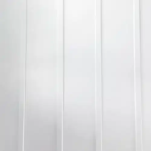 Bright white vertical board and batten siding style, showcasing a popular contemporary siding style that Xtreme Exteriors offers for siding styles shawnee.