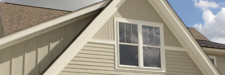 Modern home exterior featuring mixed siding styles, including horizontal lap and vertical board and batten, by Xtreme Exteriors in Goodlettsville, TN